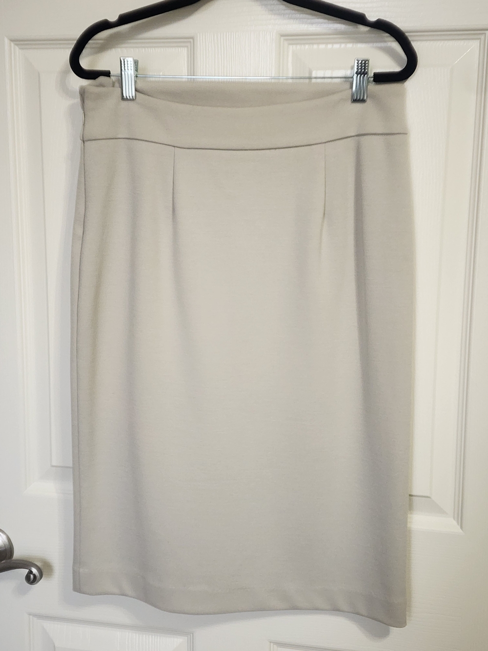 Classic Women's Pencil Skirt in Light Beige